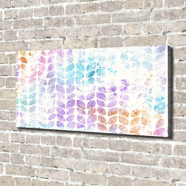 Quadro stampa su tela Foglie colorate