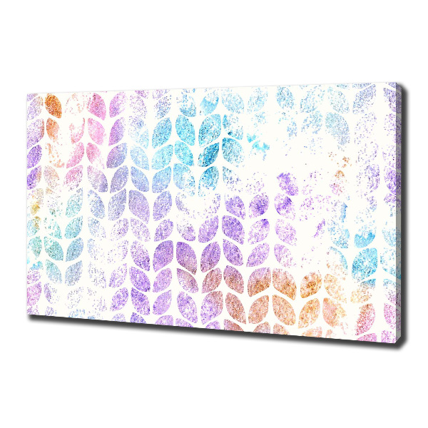 Quadro stampa su tela Foglie colorate