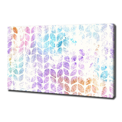 Quadro stampa su tela Foglie colorate