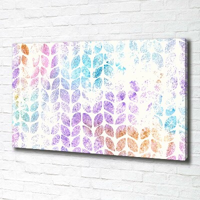 Quadro stampa su tela Foglie colorate