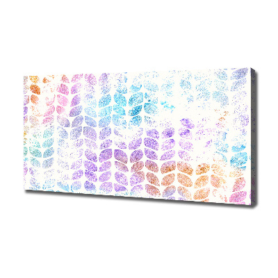 Quadro stampa su tela Foglie colorate