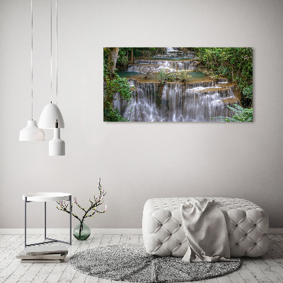Quadro su tela Cascata nella foresta