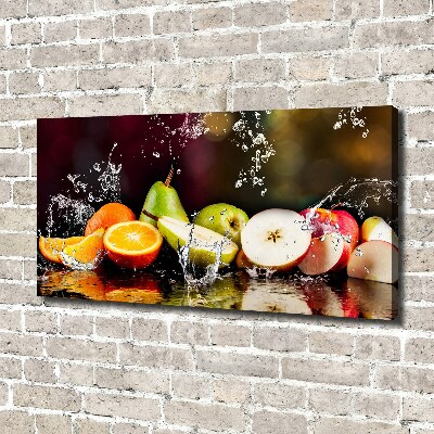 Quadro stampa su tela Frutta e acqua