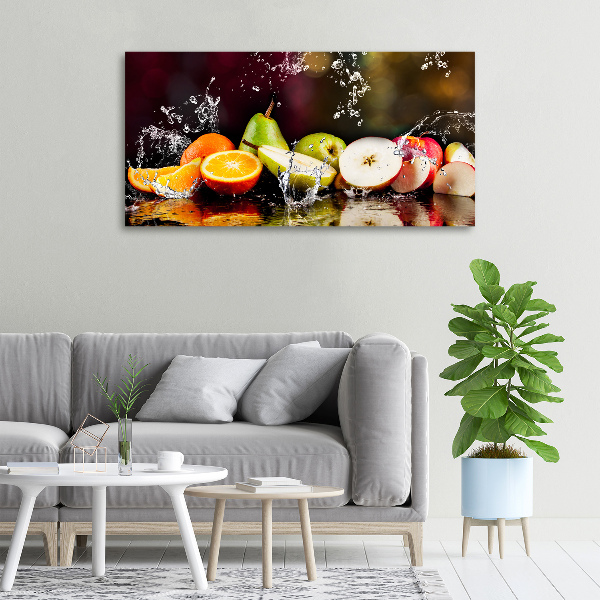 Quadro stampa su tela Frutta e acqua