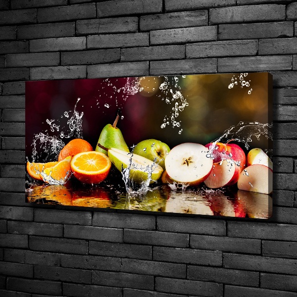 Quadro stampa su tela Frutta e acqua