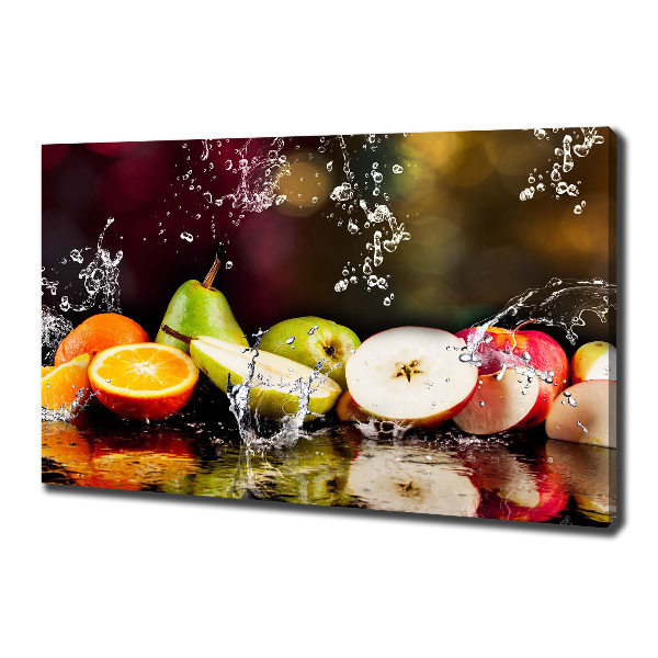 Quadro stampa su tela Frutta e acqua