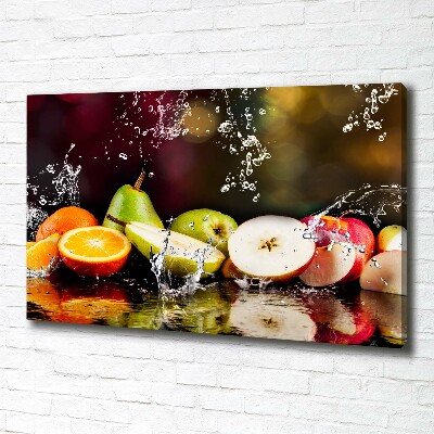 Quadro stampa su tela Frutta e acqua