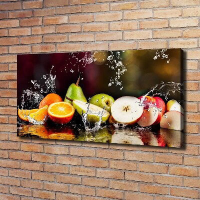 Quadro stampa su tela Frutta e acqua