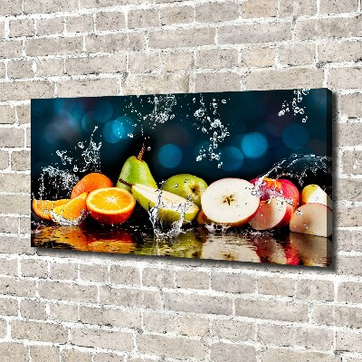 Quadro su tela Frutta e acqua