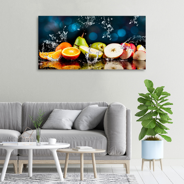 Quadro su tela Frutta e acqua