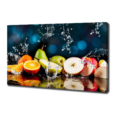 Quadro su tela Frutta e acqua