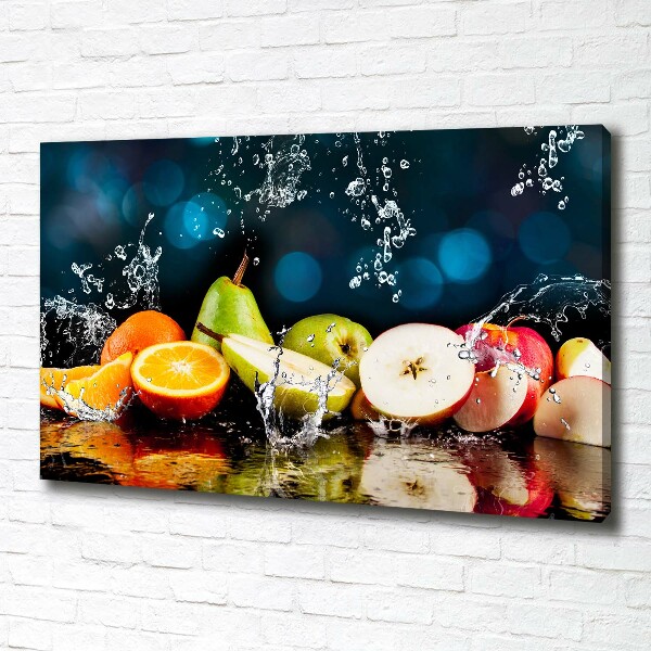 Quadro su tela Frutta e acqua