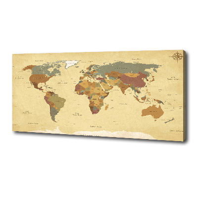 Foto quadro su tela Mappa politica