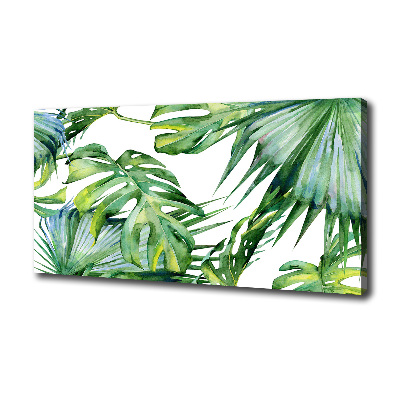 Quadro su tela Foglie tropicali