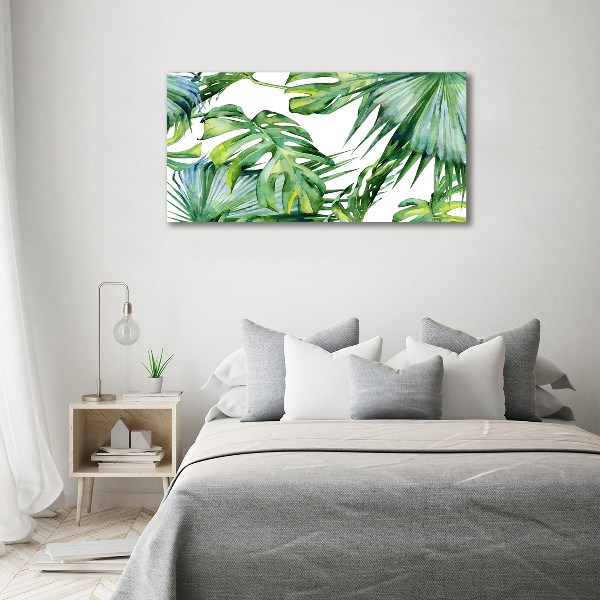 Quadro su tela Foglie tropicali