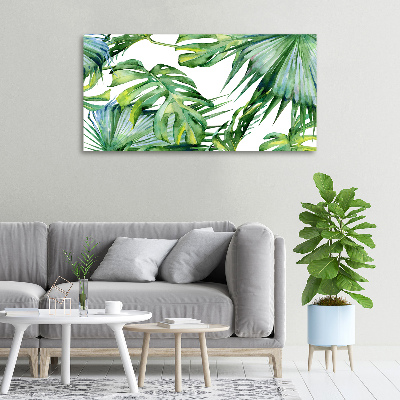 Quadro su tela Foglie tropicali