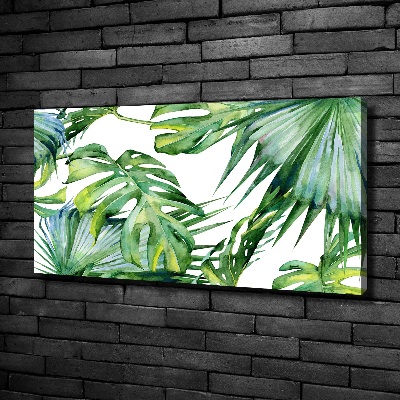 Quadro su tela Foglie tropicali