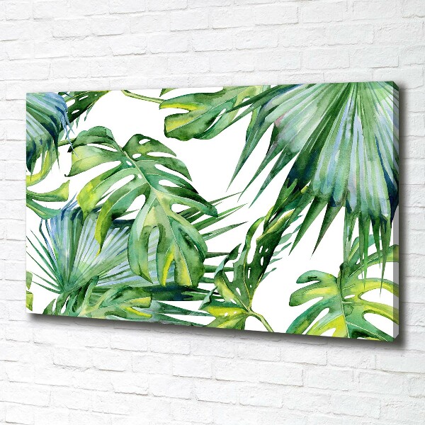 Quadro su tela Foglie tropicali