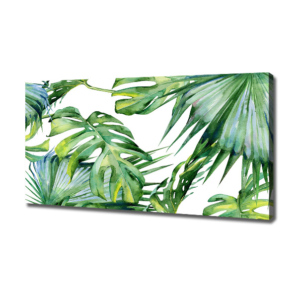 Quadro su tela Foglie tropicali
