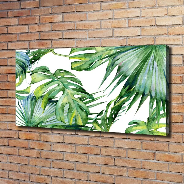 Quadro su tela Foglie tropicali