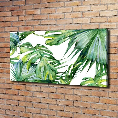 Quadro su tela Foglie tropicali