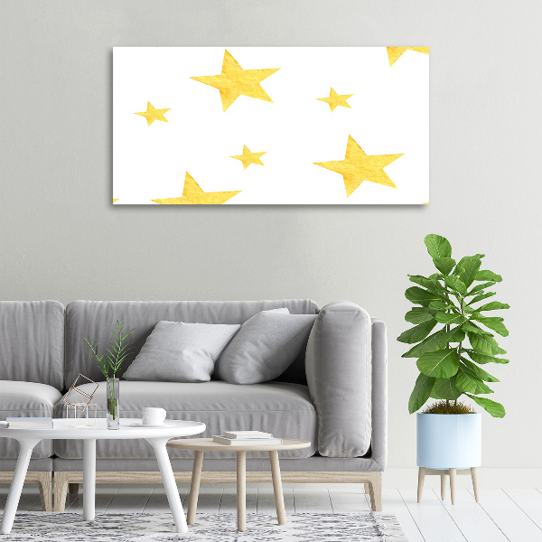 Quadro su tela Stelle gialle