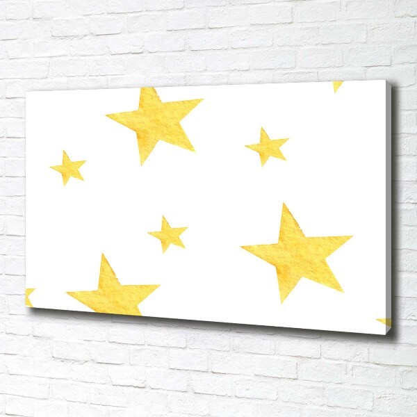 Quadro su tela Stelle gialle