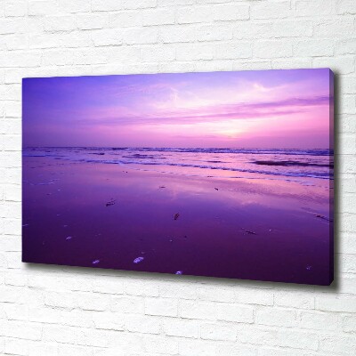 Foto quadro su tela Tramonto, sole, mare