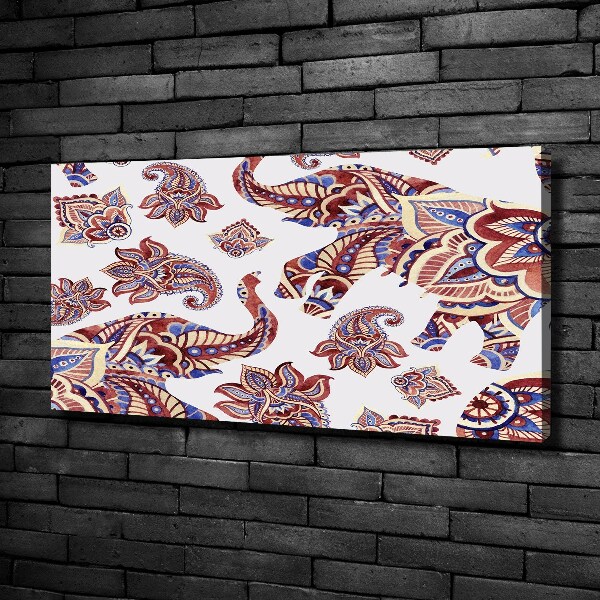 Foto quadro su tela Ornamenti a forma di elefante