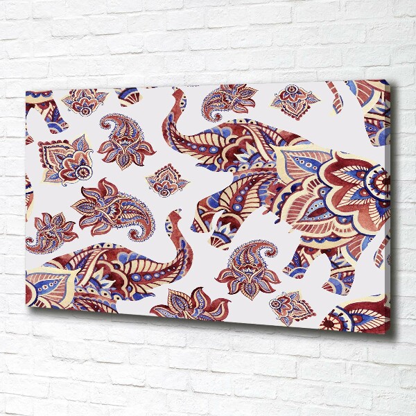 Foto quadro su tela Ornamenti a forma di elefante