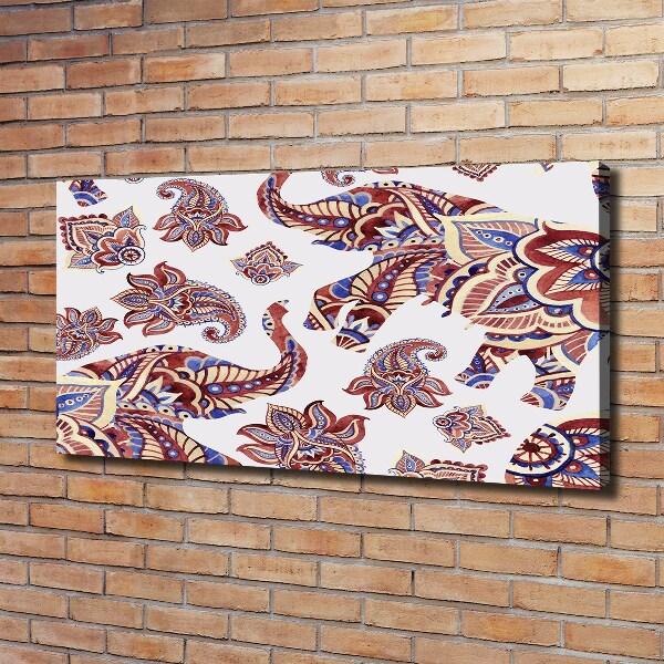 Foto quadro su tela Ornamenti a forma di elefante