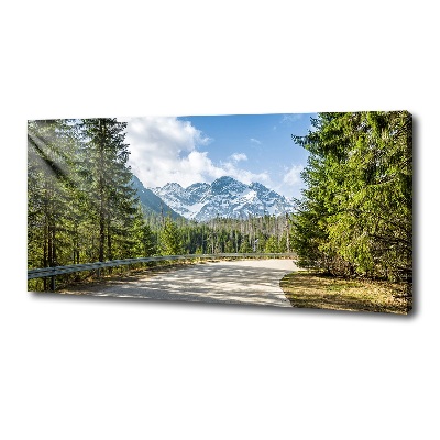 Quadro su tela Strada dei Monti Tatra