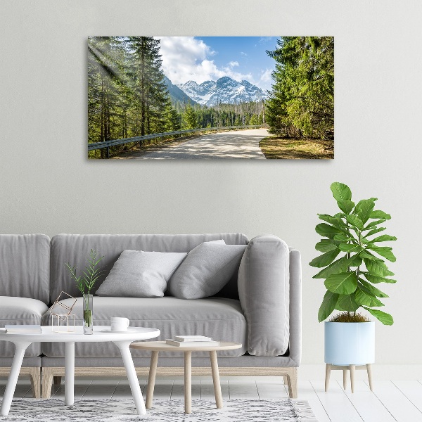 Quadro su tela Strada dei Monti Tatra