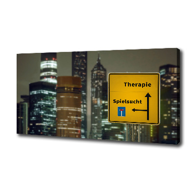Quadro su tela Terapia in città