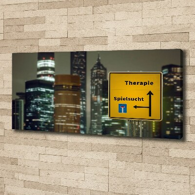 Quadro su tela Terapia in città