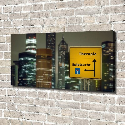 Quadro su tela Terapia in città