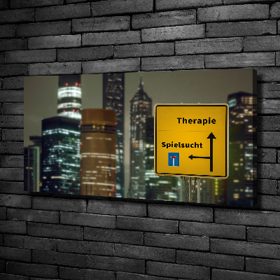 Quadro su tela Terapia in città