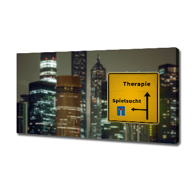 Quadro su tela Terapia in città