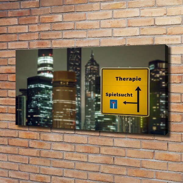 Quadro su tela Terapia in città