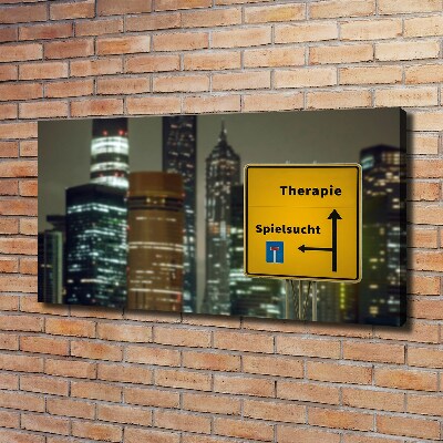 Quadro su tela Terapia in città
