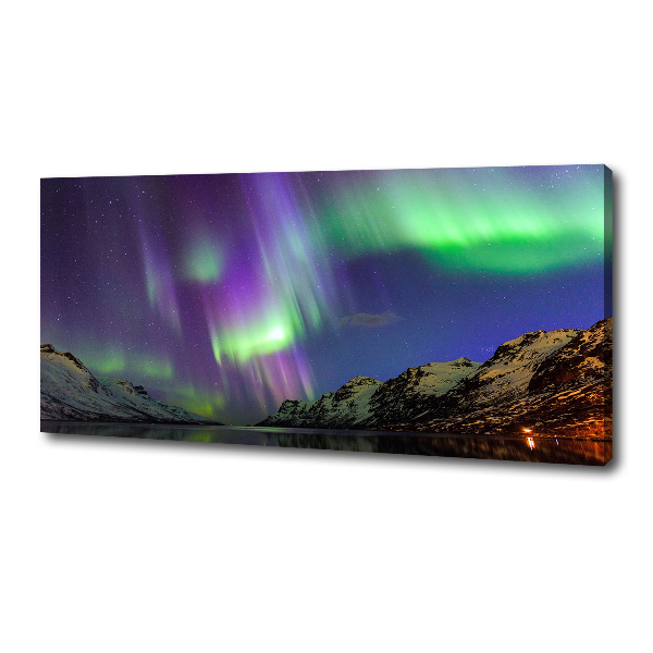 Quadro stampa su tela Aurora boreale