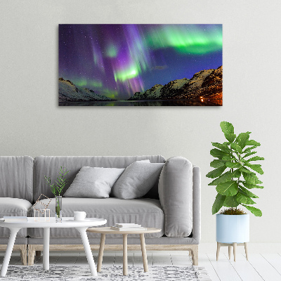Quadro stampa su tela Aurora boreale