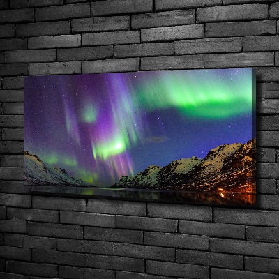 Quadro stampa su tela Aurora boreale