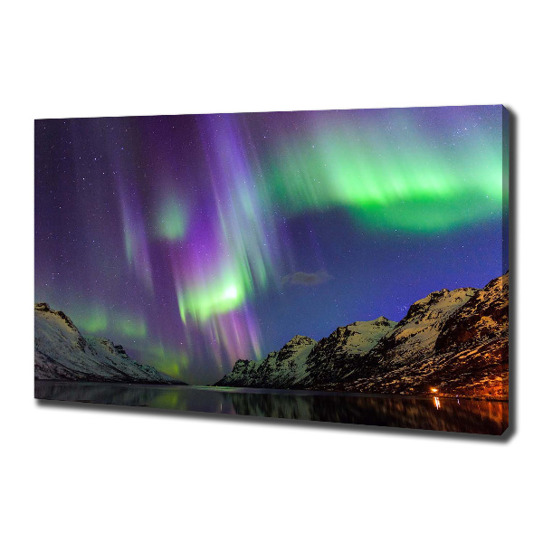 Quadro stampa su tela Aurora boreale