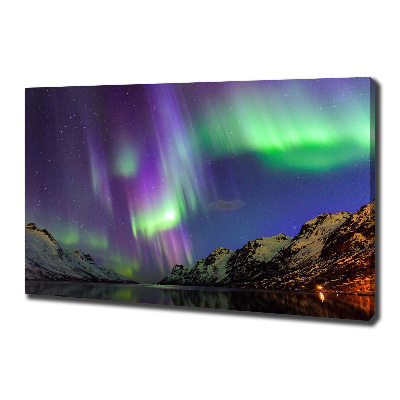 Quadro stampa su tela Aurora boreale