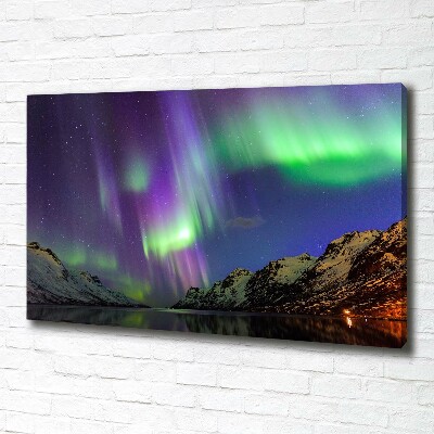 Quadro stampa su tela Aurora boreale