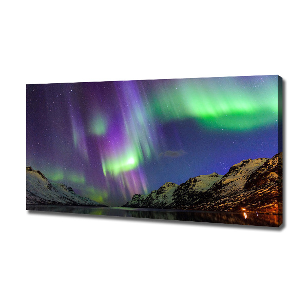 Quadro stampa su tela Aurora boreale