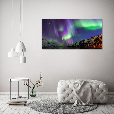 Quadro stampa su tela Aurora boreale