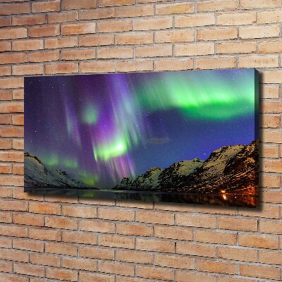 Quadro stampa su tela Aurora boreale
