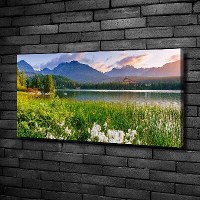 Quadro su tela Lago tra le montagne